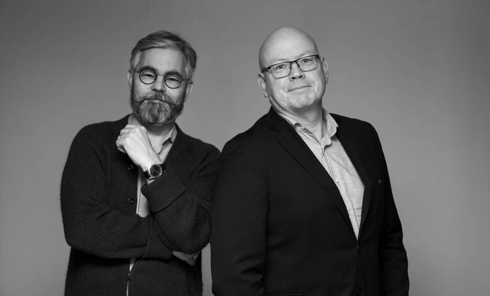 Bilden visar Stefan Skog och Ulf Ivarsson, Bookstrap Publishing.