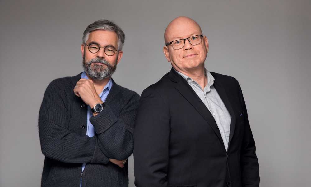 Bilden visar Stefan Skog och Ulf Ivarsson, Bookstrap Publishing.